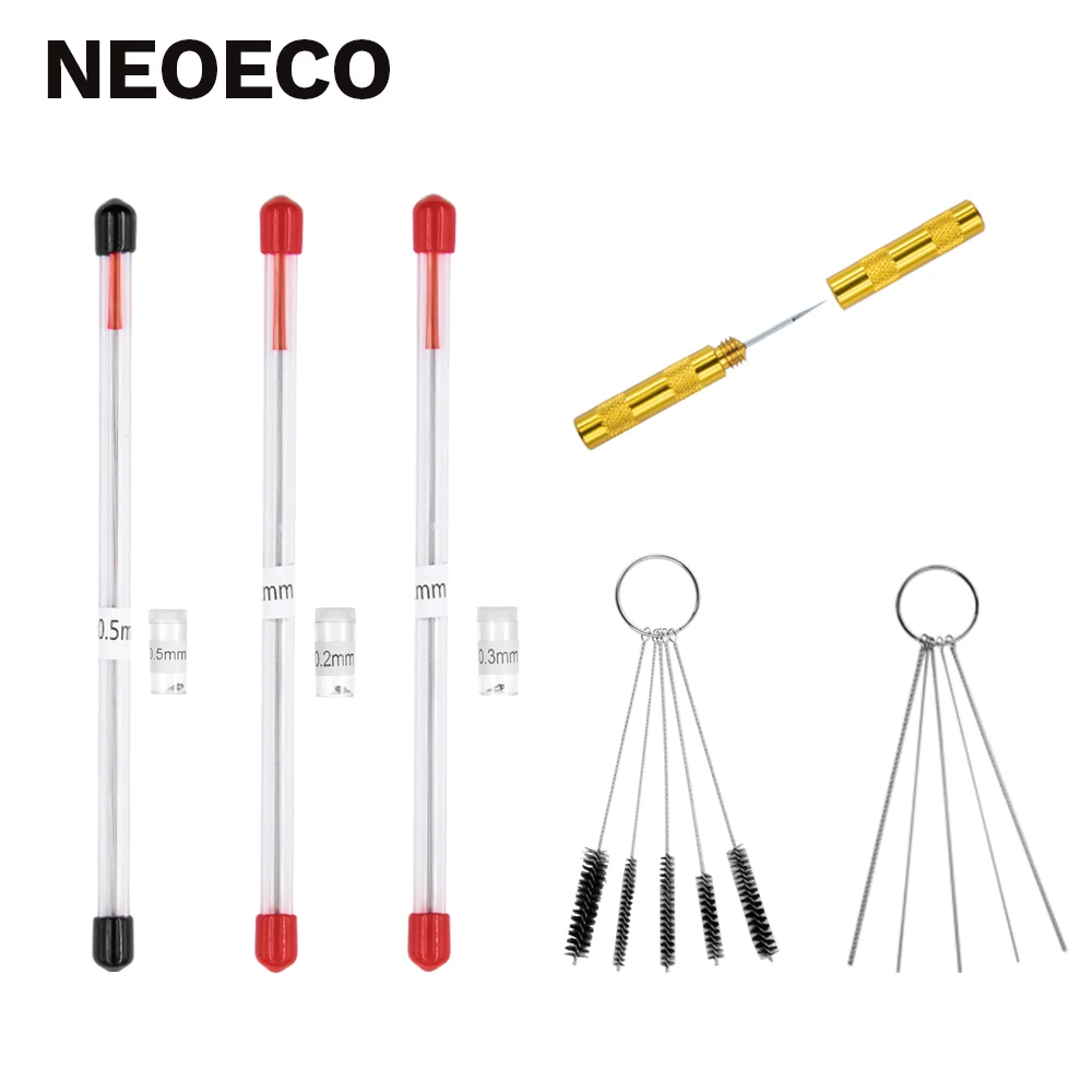 

0,2 мм 0,3 мм 0,5 мм Насадка Сменные иглы для аэрографов распылителем модель Краски чистки инструмента Аксессуары