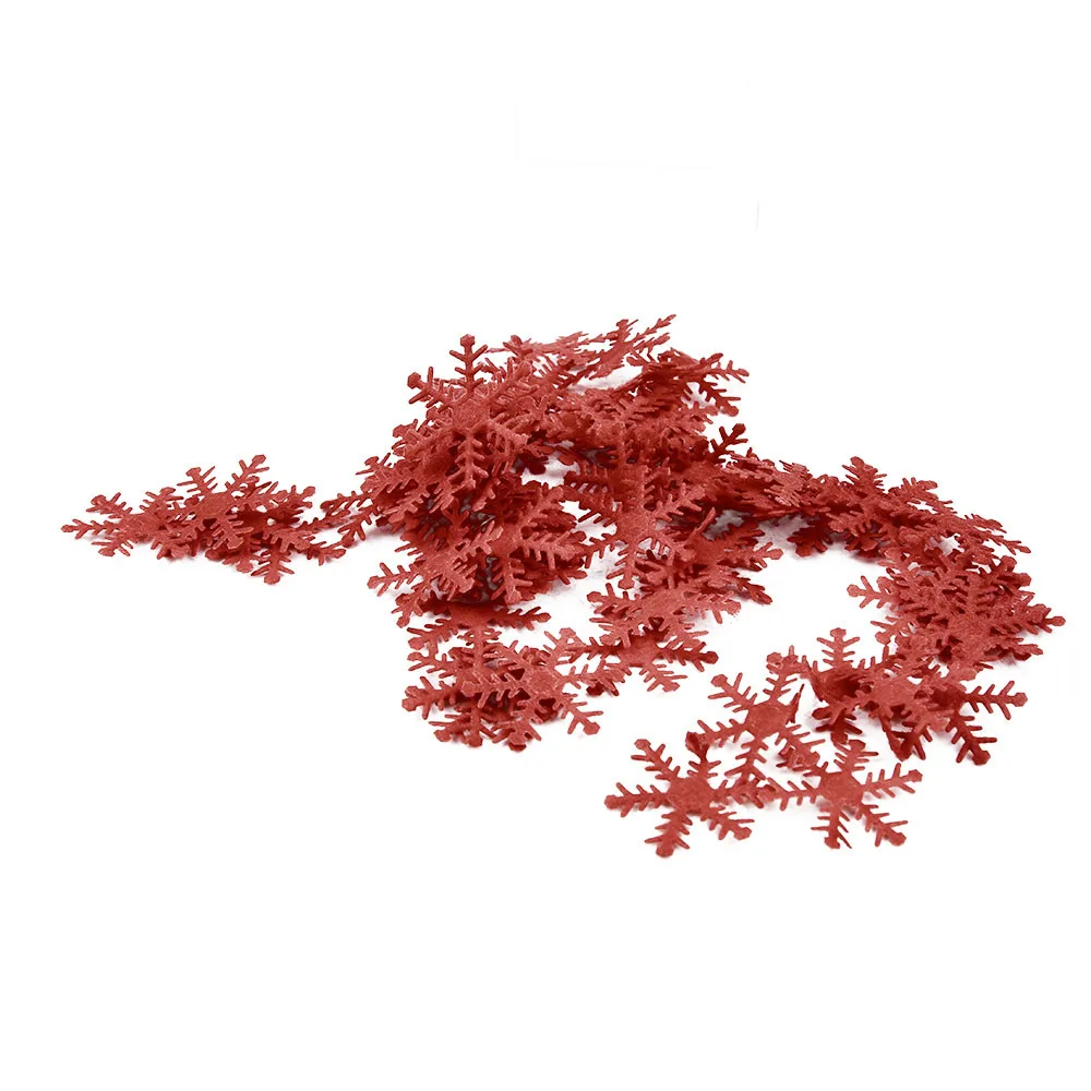 100 шт белые красные блестки порошок Снежинка рождественские украшения подвесная