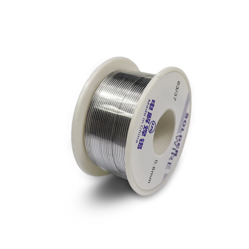 Оловянная проволока 6337 маленький рулон 0 8 мм с канифольным припоем припой флюсом