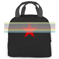 new red star army rem r e m rock music legend black to women men portable insulated lunch bag adult