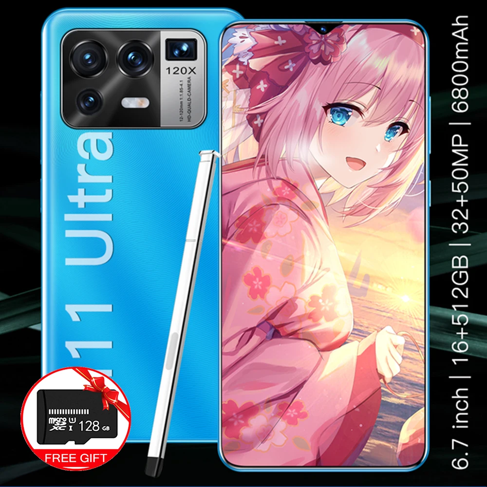 

Global Version Xiomi Mi11 Ultra 6.7 Inch Smartphone Full Screen 16+512GB Android 11.0 32+50MP 6800mAh Unlocked 4G 5G Mobilephone