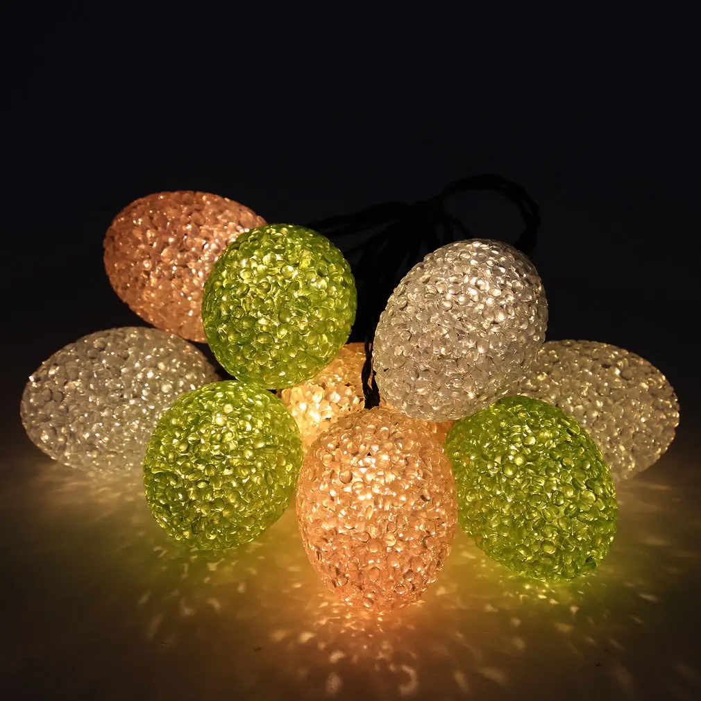 Водонепроницаемый ABS в форме яйца заполненный свет гирлянда вечерние гирлянды с