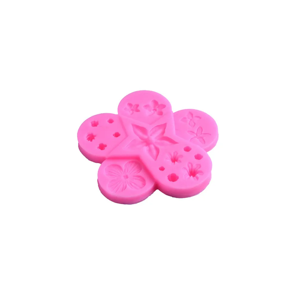 Кружевная Цветочная бусина силиконовая форма для помадки формы каймы торта