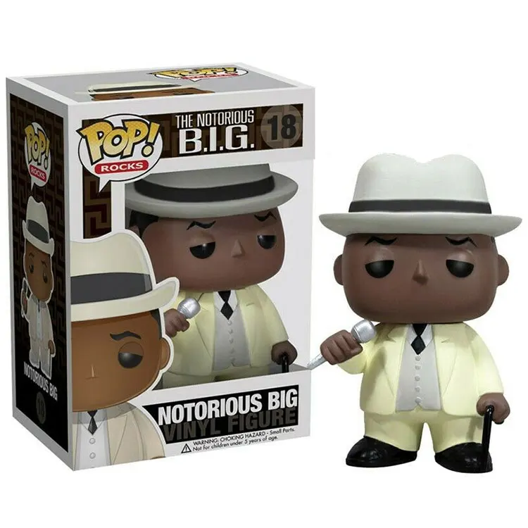 Экшн фигурка Funko POP известная B.I.G Коллекционная модель игрушка рождественский