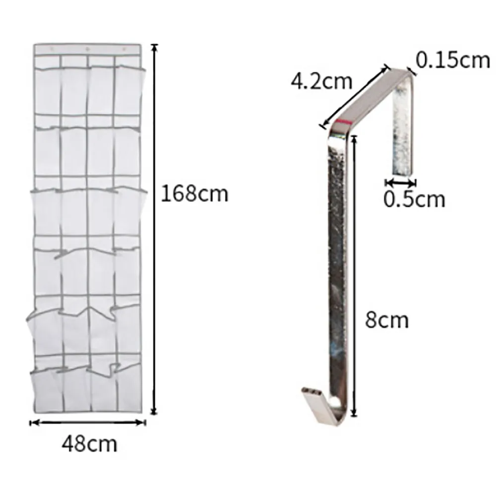 Абсолютно новый 1 шт. 24 Туфли висячий Органайзер на дверь стеллаж настенная сумка