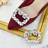 g24 rhinestone diy charms shoe clip shiny decorative clips charm removable buckle new wedding party shoe jewelry