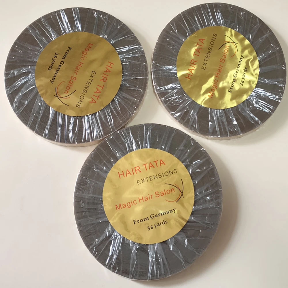 

1CM Width 36 Yards Double side adhesive hair tape TATA hair extension support tape for Tape Hair Extension Magic Hair Salon Tape