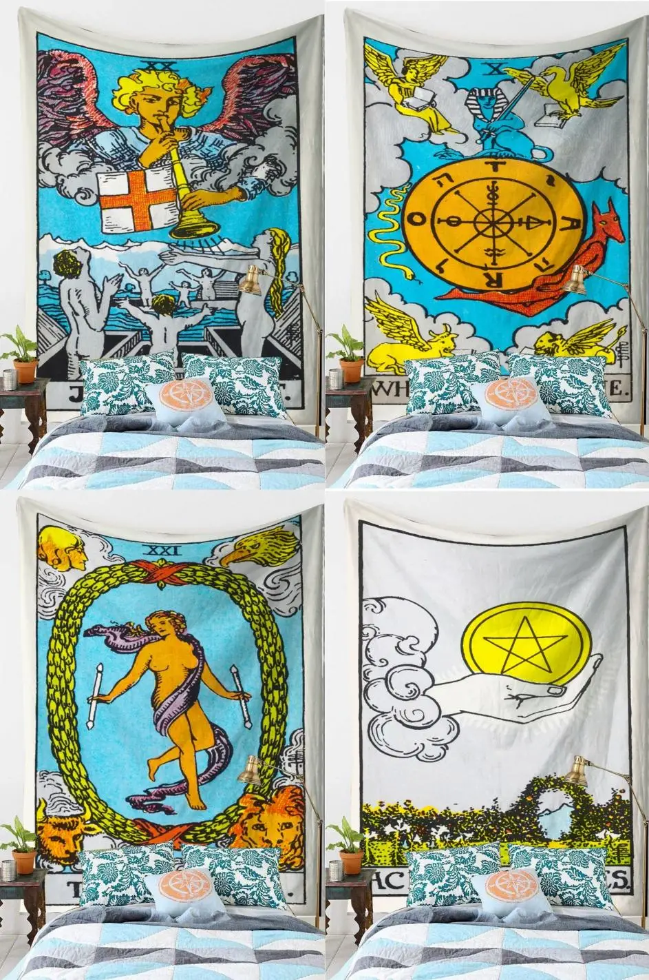 

Tarot tapestry wall hanging astrology divination bedspread beach mat tapestry psychedelic Tapiz witchcraft wall hangings’