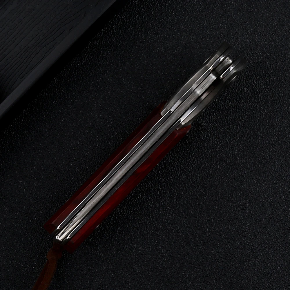 Дамасский складной нож с маленькими зубьями дамасский Тактический уличный