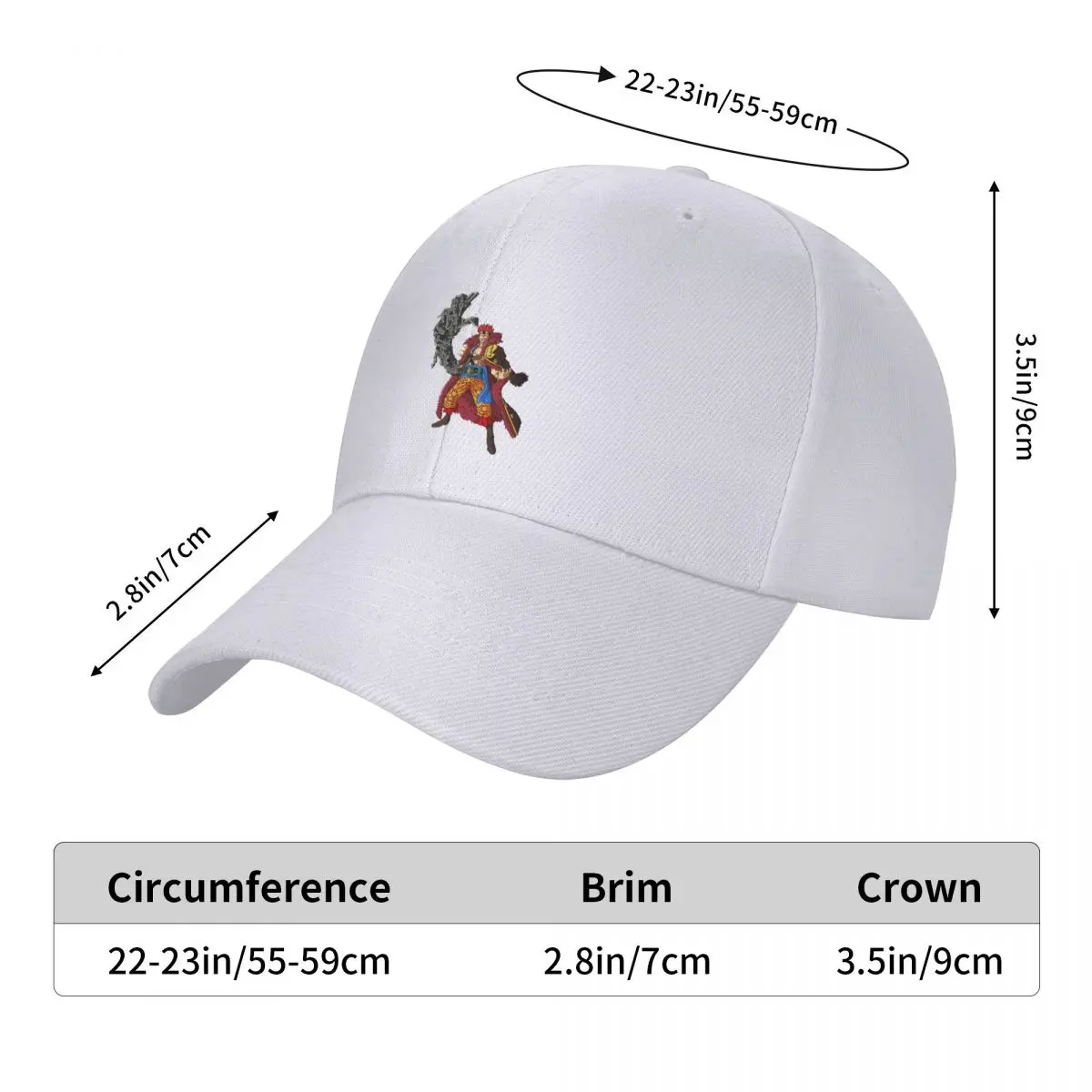 

One Piece Baseball Caps unisex Adjustable Baseball Caps for men and women