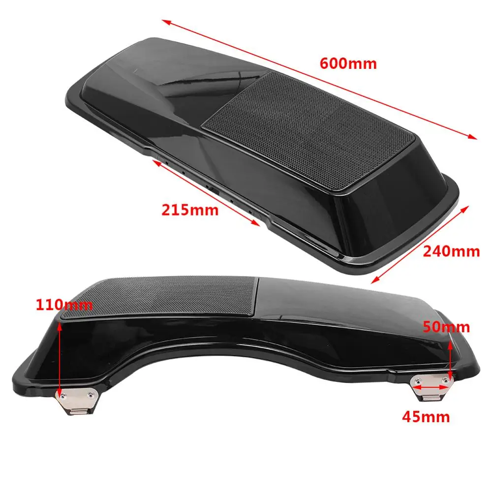 Аксессуары для мотоциклов черная седельная сумка крышка динамик вырез ж/гриль