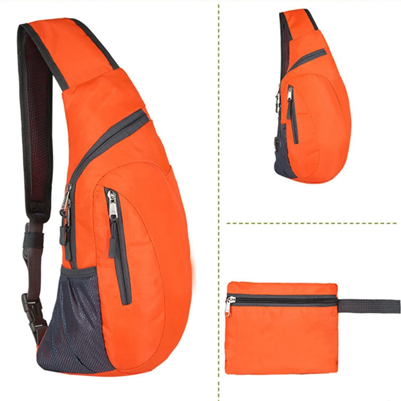 сумка через плечо мужская Crossbody Bag Men Chest Bags Foldable Waterproof Shoulder Bag Daily Travel Backpack сумка раскладная