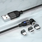 Магнитный USB-кабель, кабель для зарядки и передачи данных, магнитное зарядное устройство, кабель Micro USB, USB-шнур для Huawei, OPPO, Xiaomi, Samsung