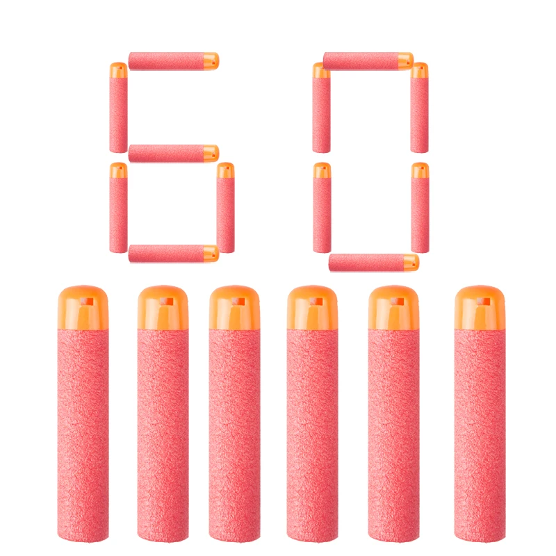 Дополнительные дротики для детского пистолета 9 5 см 60 шт.