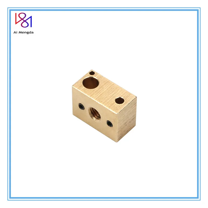 Медный латунный нагревательный блок для 3D принтера V6 J-head Hotend насадки подходят