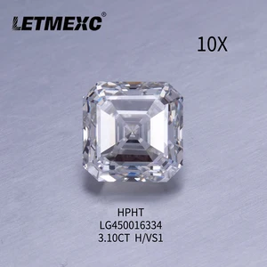 Image for LETMEXC Jewelry 3.10ct H Color Loose Synthetic Dia 