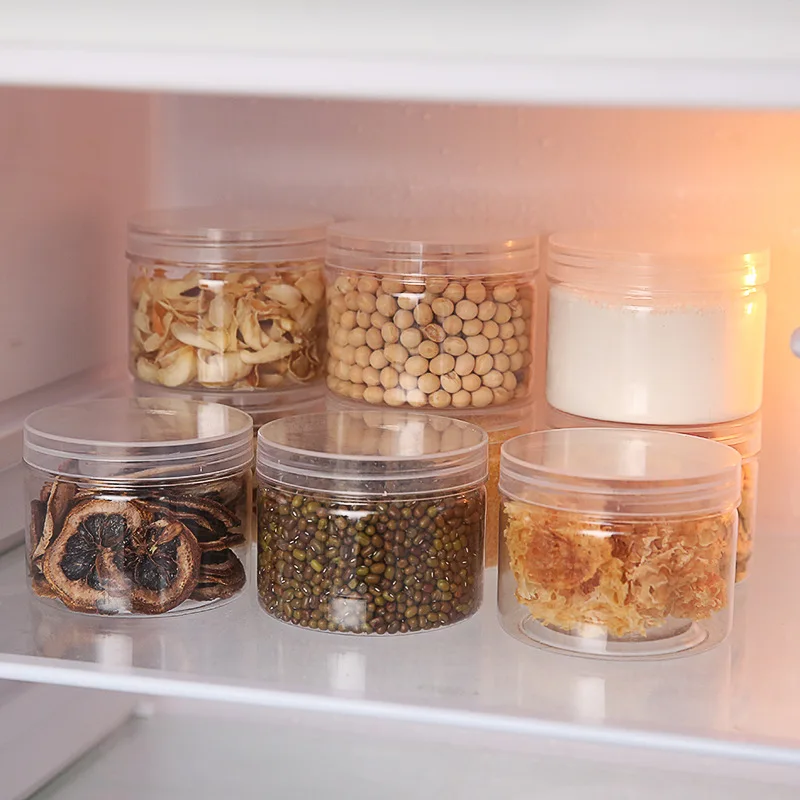 Кухонный пластиковый прозрачный герметичный горшок банка для еды емкость