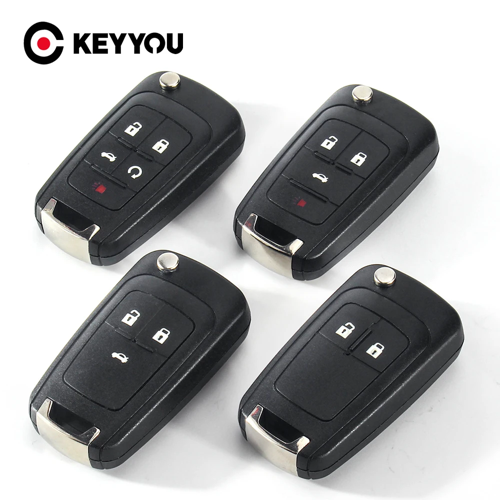 Откидной складной корпус дистанционного ключа 5 BTN для Vauxhall Opel Buick Excelle Verano LaCrosse Regal