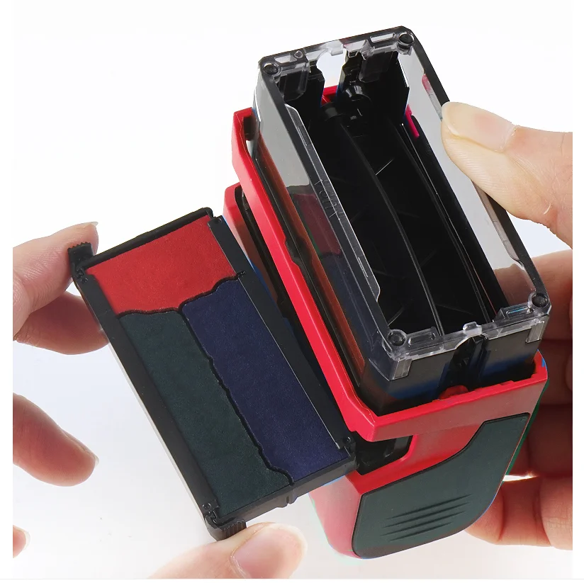 Sello multicolor personalizado, 2 o 3 colores de tinta, con su imagen, texto, logotipo, dise&ntilde;o o lo que desee-2