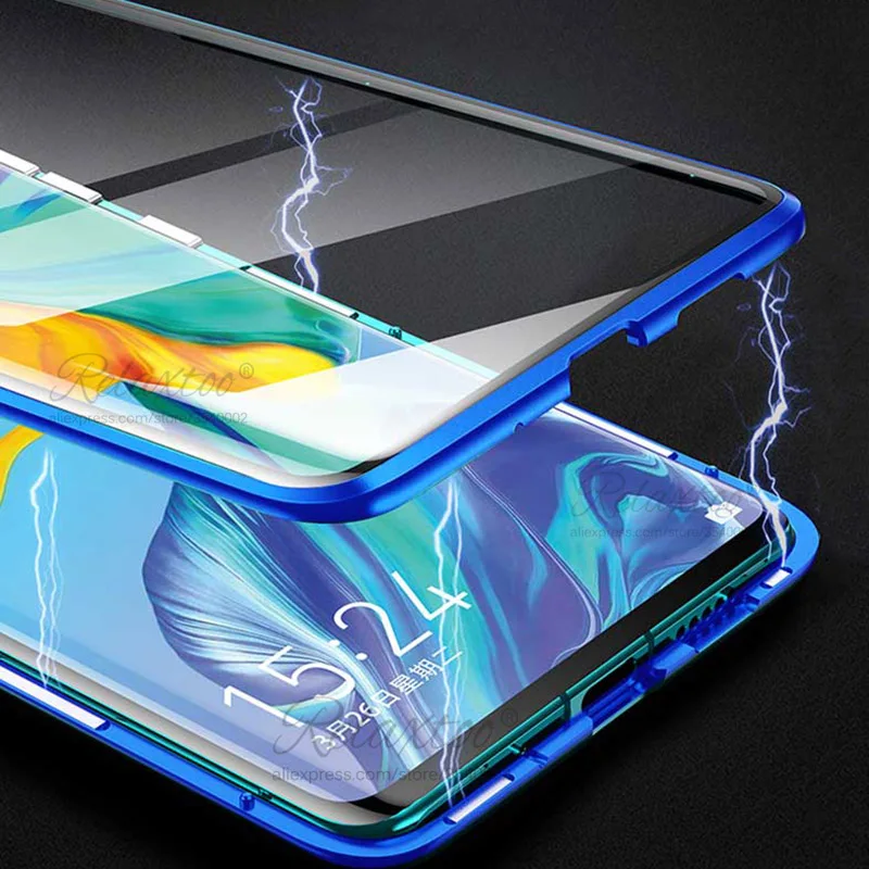 Роскошный защитный Магнитный чехол на весь корпус для huawei honor 10 lite 20 Pro 360, двойная задняя крышка из закаленного стекла для honor 10 lite, чехол