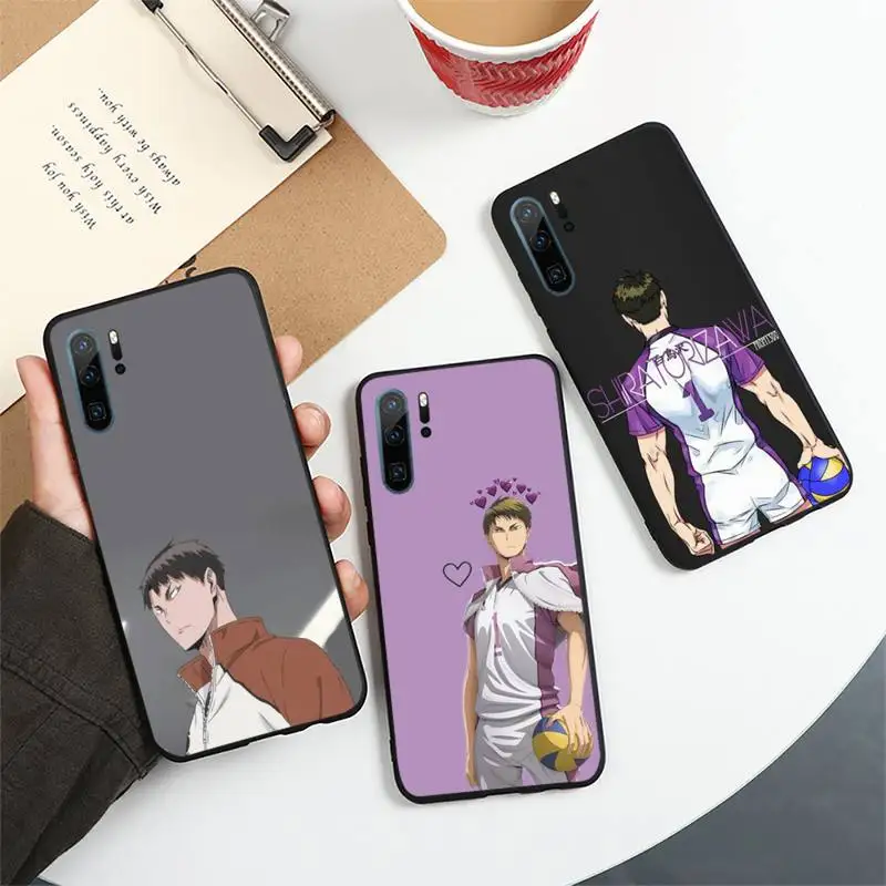 

Ushijima Wakatoshi Haikyuu anime Phone Case For Huawei honor Mate 10 20 30 40 i 9 8 pro x Lite P smart 2019 nova 5t