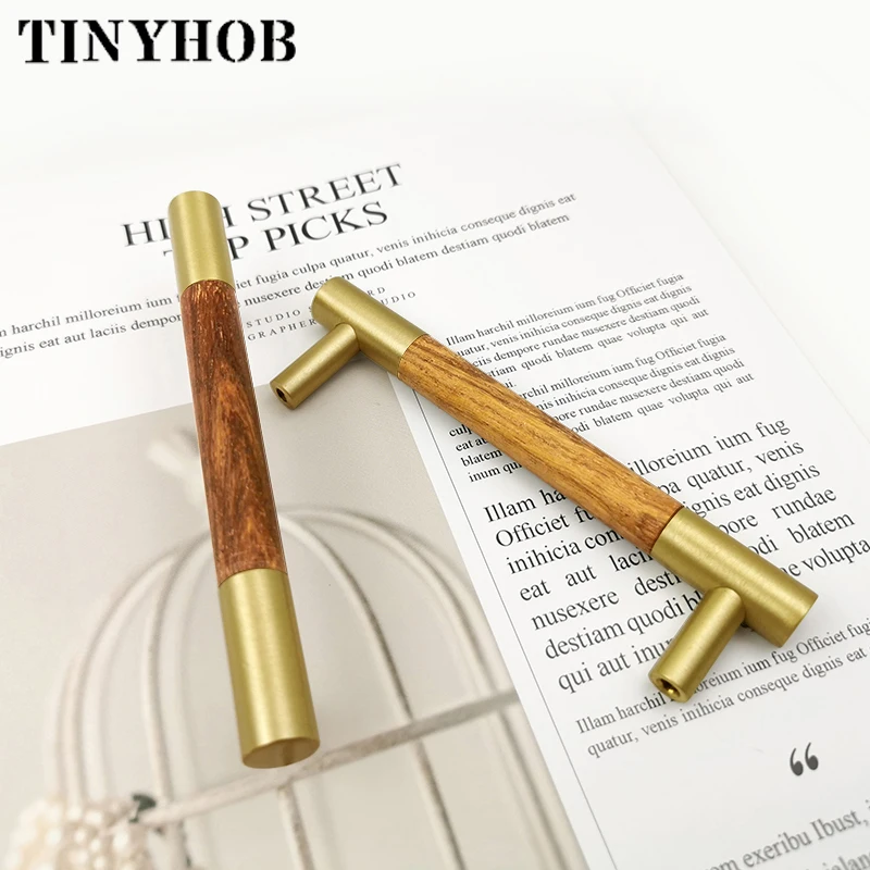 Длинная ручка дерево + латунь/ручки шкафа шкафчик кухонный шкаф|Ручки шкафа| |