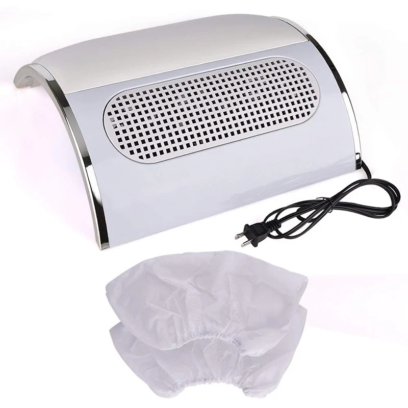 Пылесос для маникюра с 2 мешками сборщик пыли ногтей 3 вентилятора оборудование