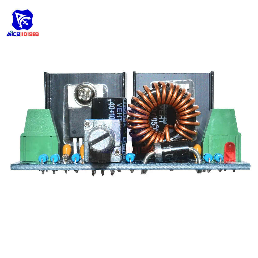 Diymore XL4016 PWM Регулируемый DC 4 40V до 1 25 36V 8A 200 Вт модуль ldo понижающего преобразователя