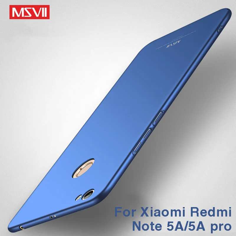 Xiaomi Redmi Note 5A чехол pro Msvii для Примечание prime Жесткий ПК задняя крышка Pro чехлы|case for
