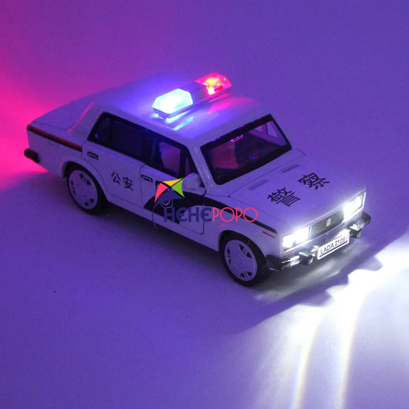

1:32 Toy Car LADA Police Metal Toy Alloy Car Diecasts & Toy Vehicles Car Model Miniature Scale Model Car Toy For Children