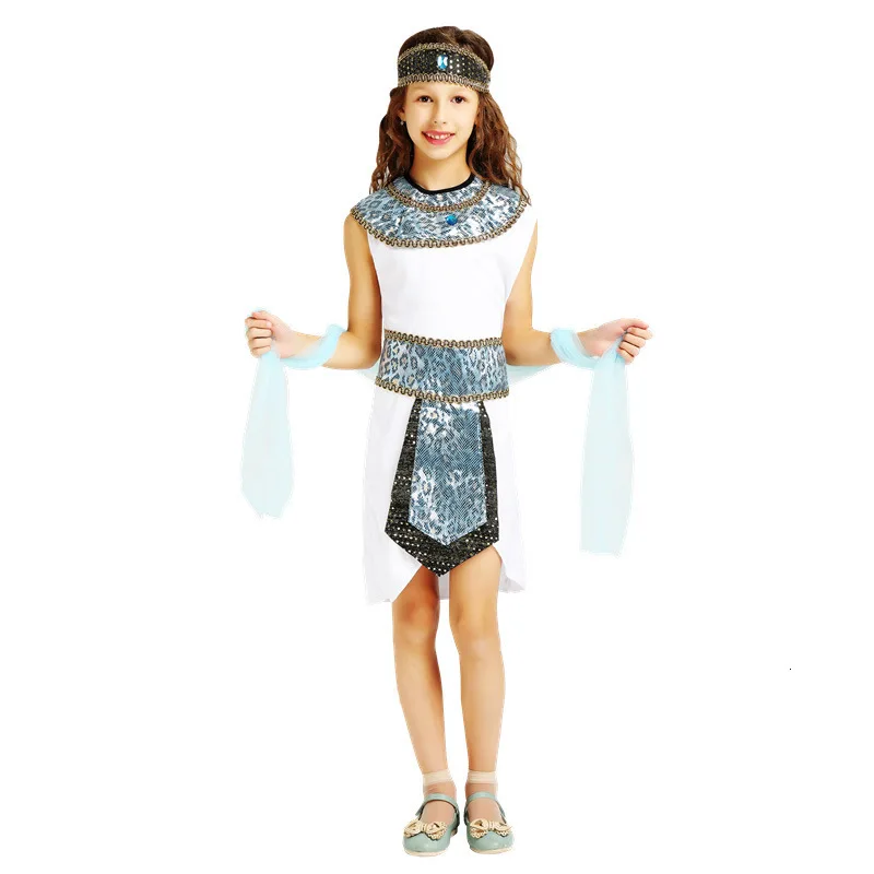 

halloween boy costume Egyptian pharaoh Cleopatra prince princess costume for children cosplay clothes