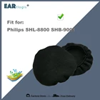 Амбушюры для наушников Philips SHL-8800, SHB-9001, SHL8800, SHB9001, эластичные, впитывающие пот, моющиеся, антибактериальные, дезодорирующие