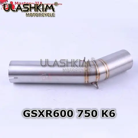 Слипоны для Suzuki GSXR600 Gsxr700 Gsxr750 K7 GSX R700 R750 R600 GSXR 600 750 2006 до 2018 выхлопная средняя труба