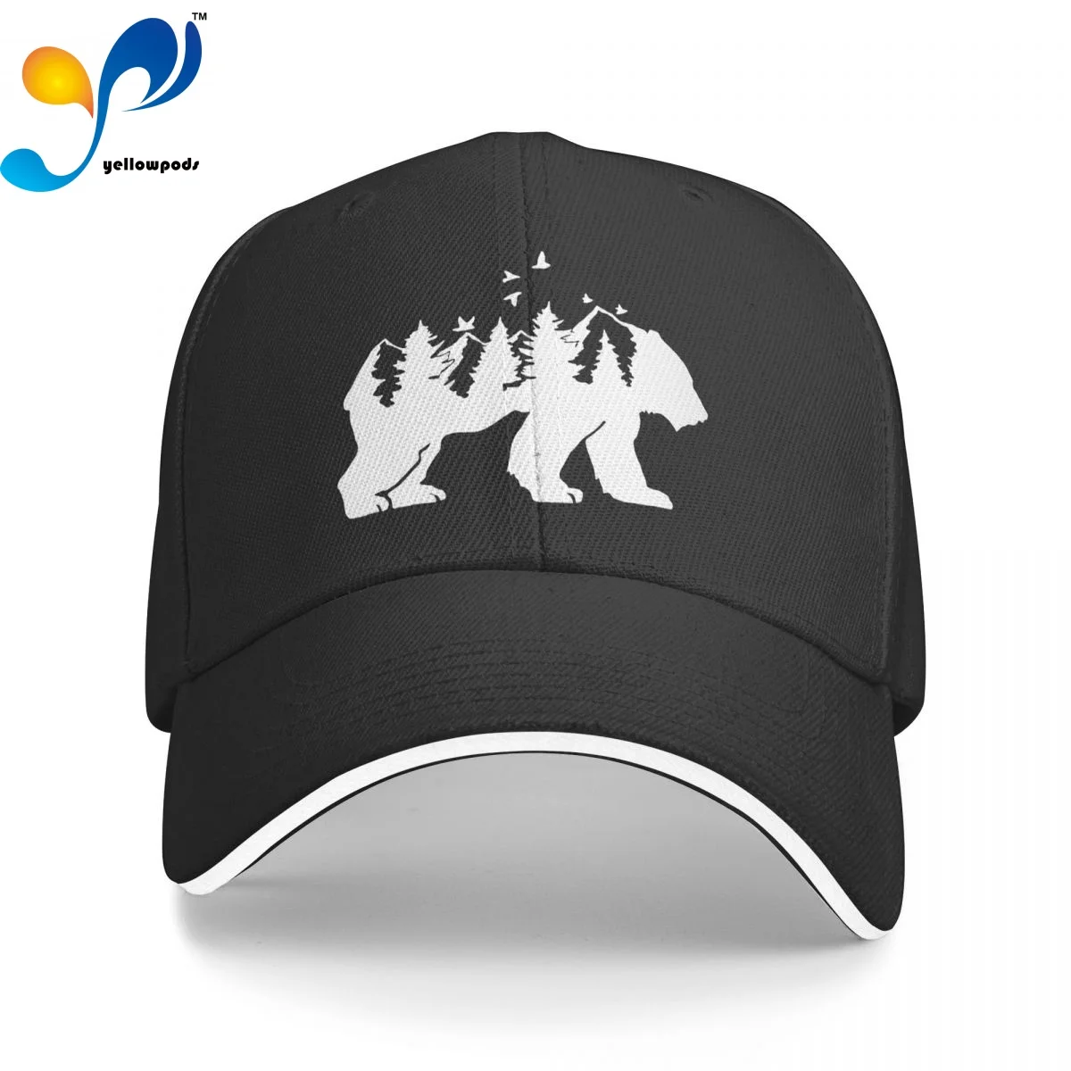 Forest Bear Men's New Baseball Cap Bear Mountain Deer Fashion Sun Hats Caps for Men and Women