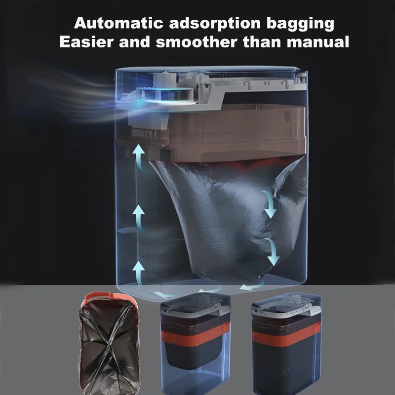Joybos-cubo de basura de inducci&oacute;n inteligente, cubo de basura autom&aacute;tico para ba&ntilde;o y cocina, cubo de basura el&eacute;ctrico t&aacute;ctil, cesta de papel-3