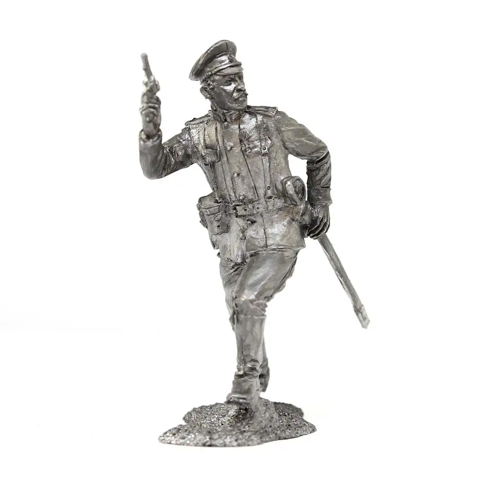 Подполковник пехотного полка Россия 1914 год - оловянный солдатик фигурка 54 мм P268