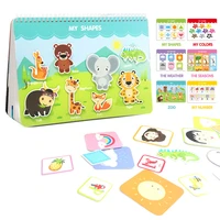 new enlightenment early learning children quiet sticker book baby busy book interactive collage book handmade velcro paste book