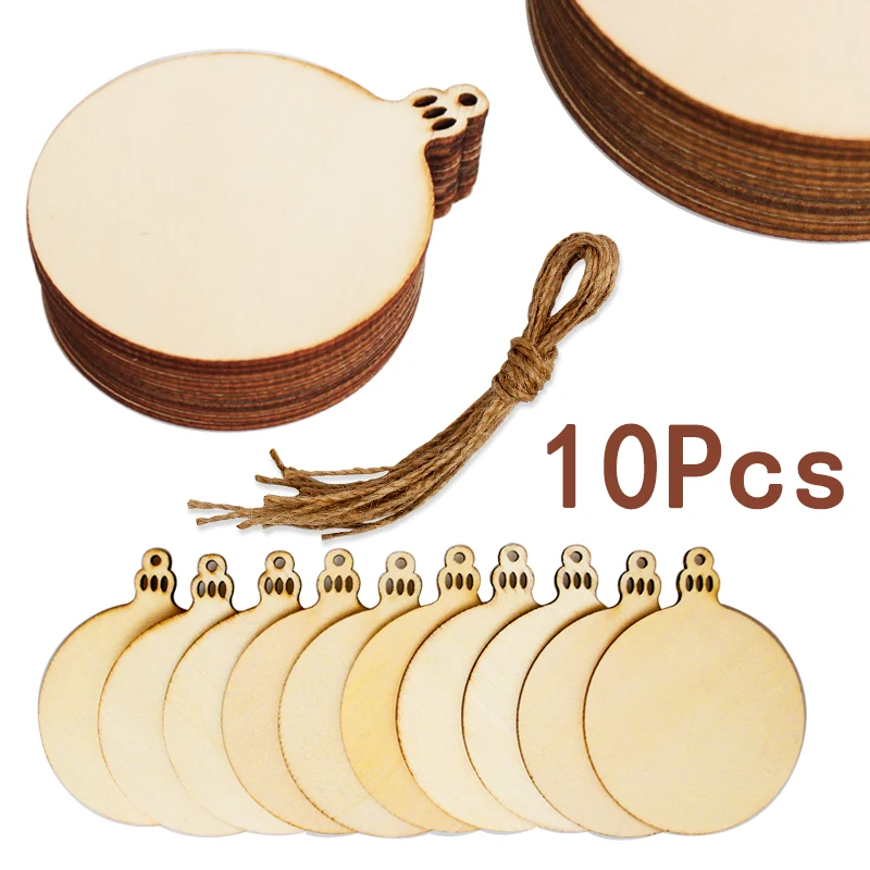 10 шт. деревянные подвески | Дом и сад