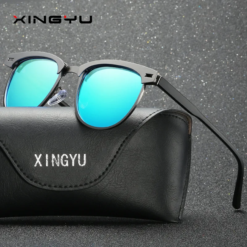 Брендовые дизайнерские поляризованные мужские классические солнцезащитные