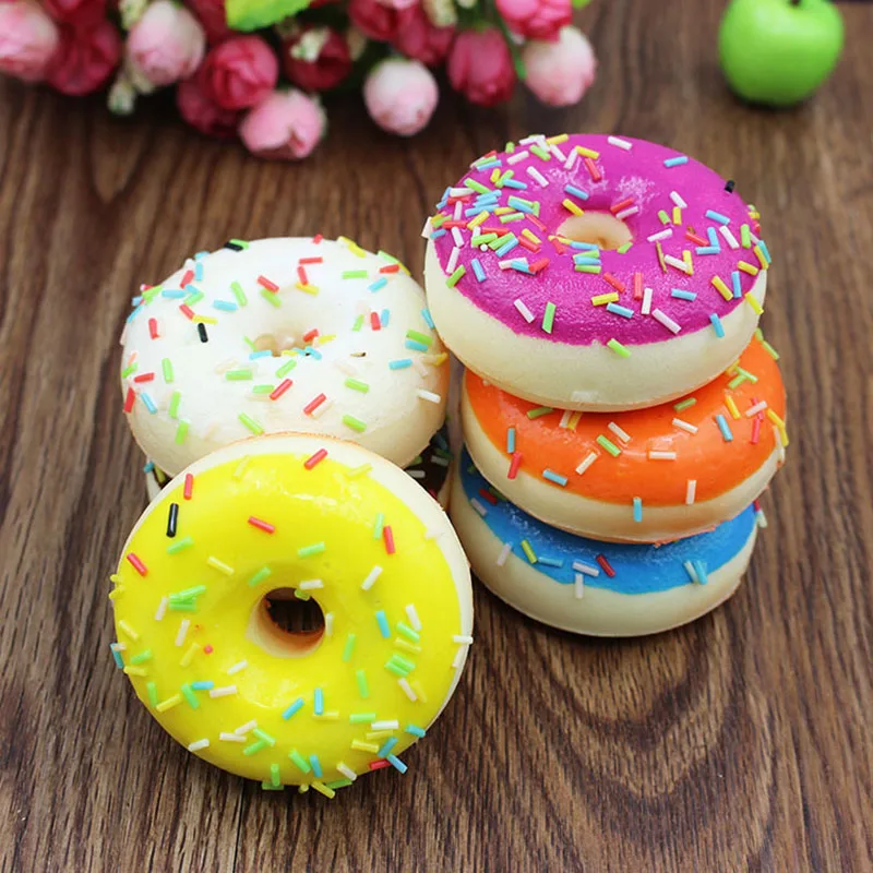 Squeeze Toys Gift Donut Pinch Lovely Cartoon Slow Rebound Doughnut For Children Color Random Decompression | Игрушки и хобби