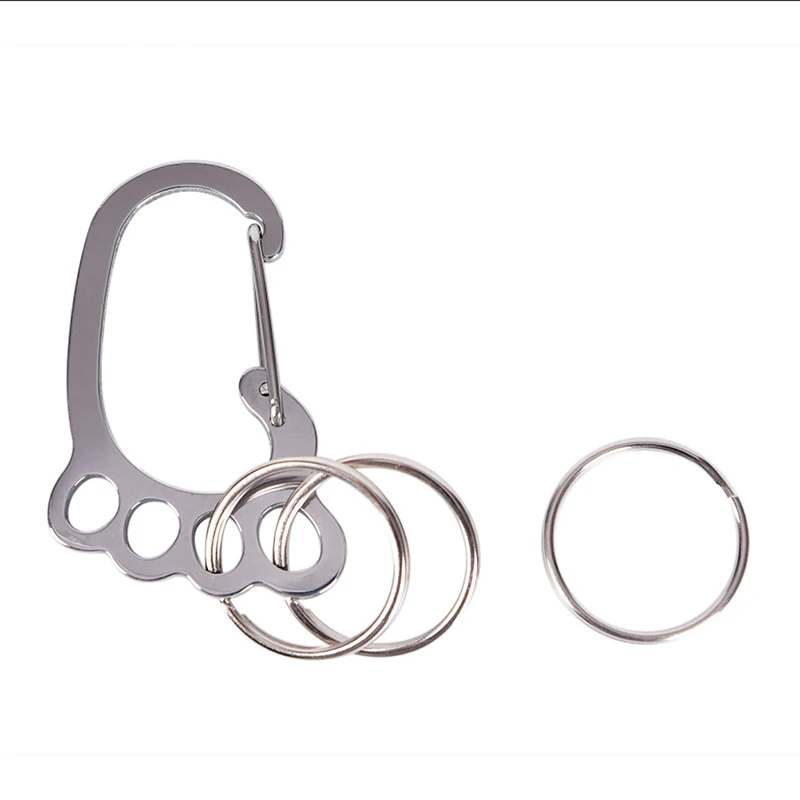 Милый брелок для ключей с крючком Открытый Кемпинг походный карабин держатель -