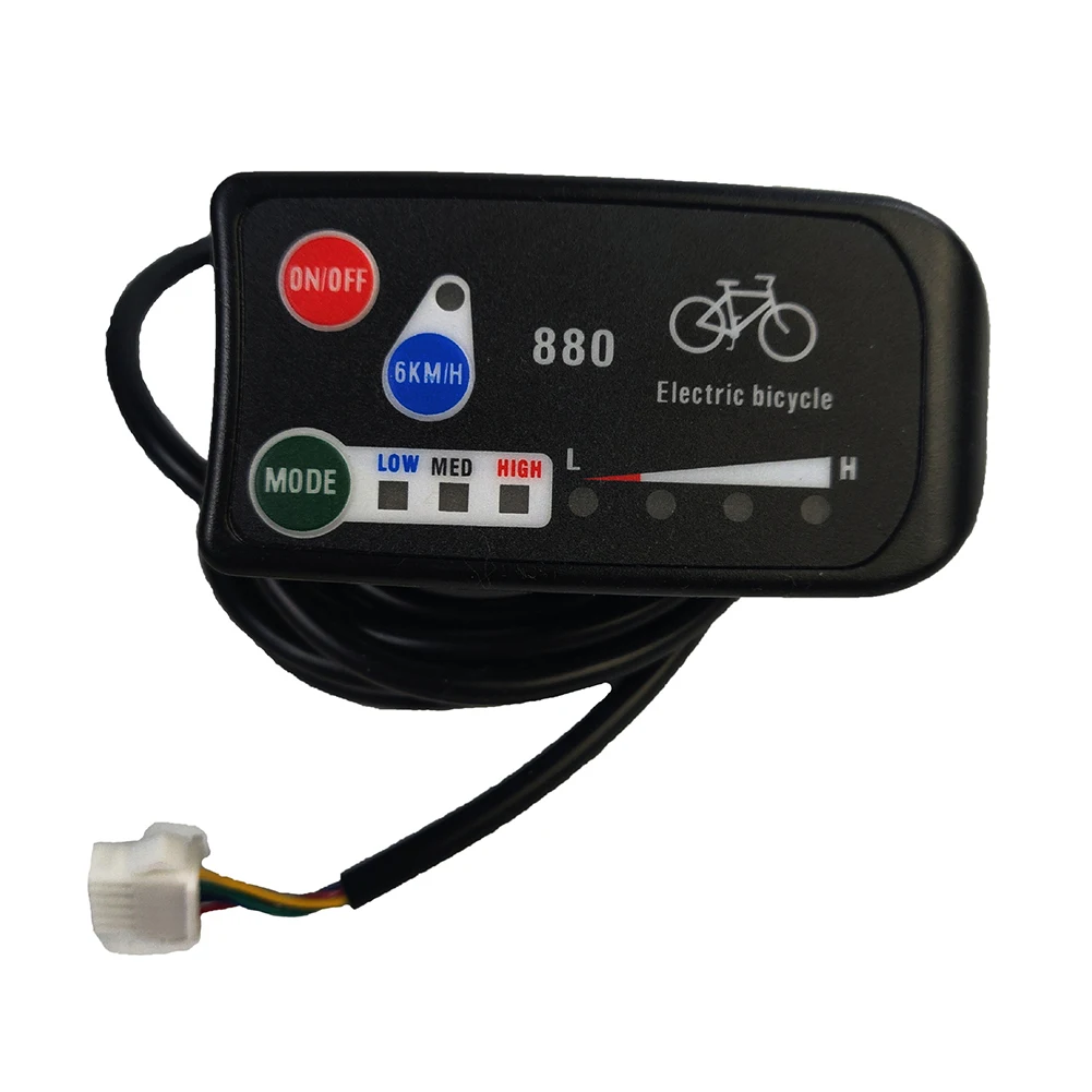 

36V 48V LED KT 880 Display Control Panel Electric Bicycle Part KT- LED880 6Km/h Boost Under-voltage Indication E-bikes Accessory