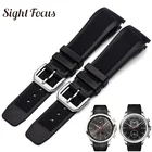 Изогнутый силиконовый ремешок для часов IWC, гибкий силиконовый ремешок для часов IW390209, 502, 211, 22 мм