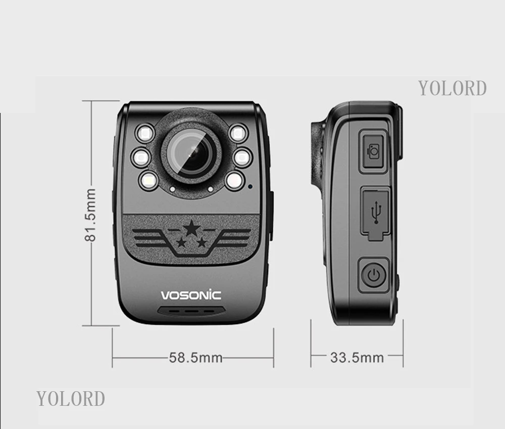 1080p 36MP HD Автомобильная камера DVR видеомагнитофон полицейский DV безопасности для