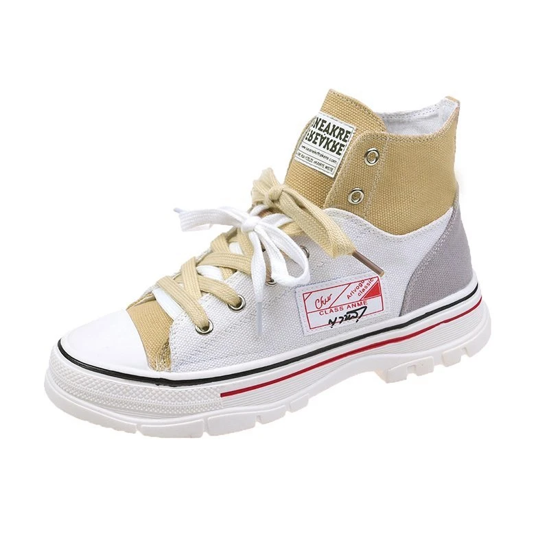 Кеды женские высокие холщовые кроссовки на массивной платформе дизайнерские