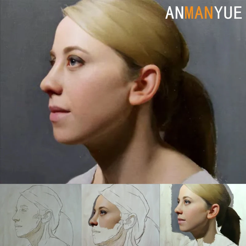 

Custom Portrait Painting From Photo 100% Hand Painted Oil Painting on Canvas Wall Art Modern Aesthetic Room Decorative Paintings