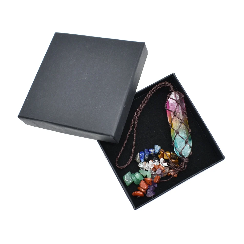 Новинка 2019 чакра подвеска с натуральным кристаллом в виде автомобиля 7 чакр