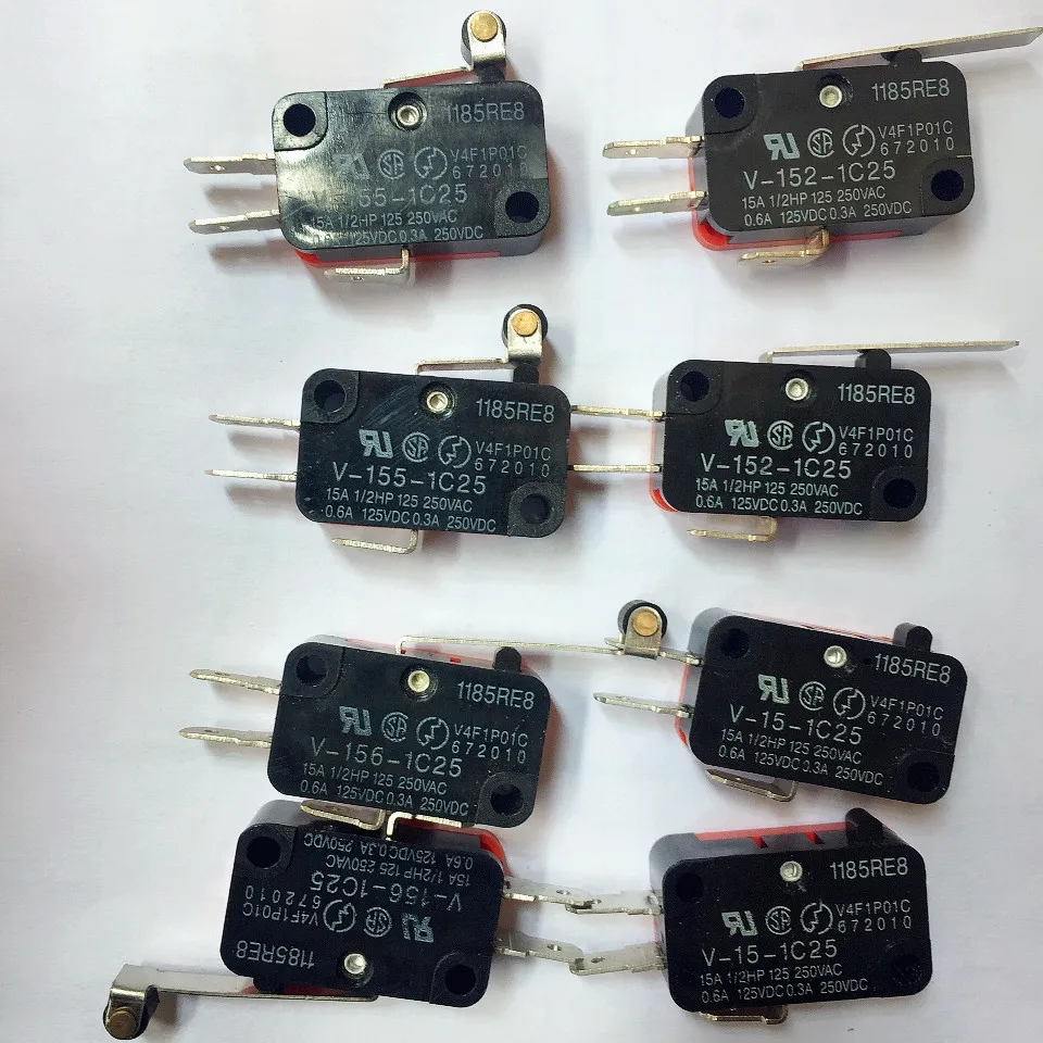1 шт. Мгновенный Micro Концевой выключатель V 152 1C25/V 155 156 15 1C25 15A в микропереключатель