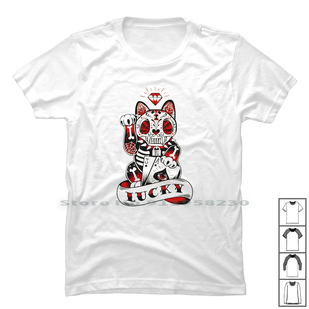 Футболка Lucky с изображением зомби сахара котенка 100% хлопок котенок видео сахар
