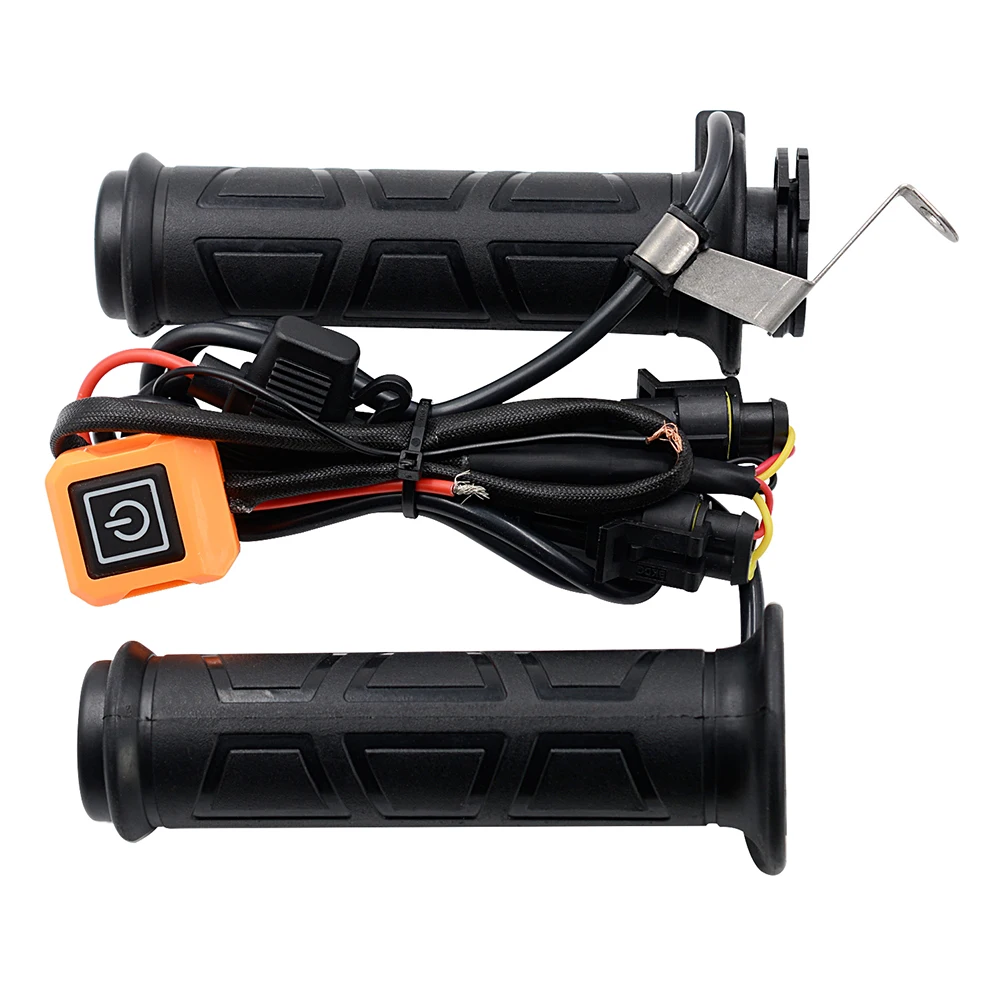 

1Pair 22mm Universal Winter Motorcycle 12V 3-Gear Electric hot Heated Hand Grip Handlebar warmer outdoor riding shopping supply